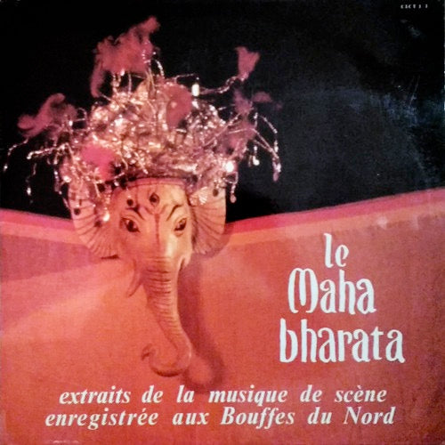 Image of Front Cover of LP - VG/VG - KIM MENZER, DJAMCHID CHEMIRANI, KUDSI ERGUNER, TOSHI TSUCHITORI, MAHMOUD TABRIZI-ZADEH, Le Mahabharata, Extraits de la Musique de Sc ne Enregistr e Aux Bouffes Du Nord (CICT; C.I.C.T 1-1, France 1986), Strong VG, only a handful of light hairlines. Back sleeve delaminating,  - 2926311E