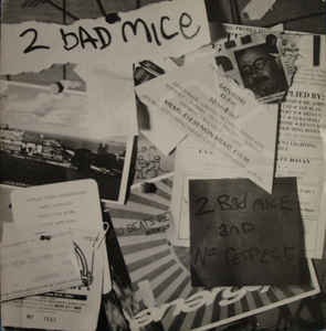 Image of Front Cover of 12" - G+/G+ - 2 BAD MICE, 2 Bad Mice / No Respect (Moving Shadow; SHADOW 3, UK 1991, Picture Sleeve), ,  - 2346178S