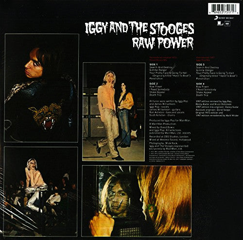 Image of Back Cover of 2xLP - VG+/VG+ - IGGY AND THE STOOGES, Raw Power (Sony; 8985375171, UK 2017 Reissue, Gatefold, Booklet, 180 Gram Vinyl), ,  - 2316350C