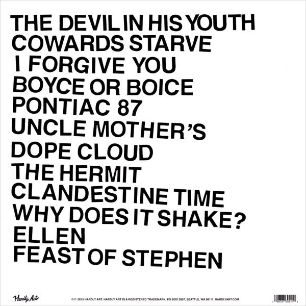 Image of Back Cover of LP - EX/EX - PROTOMARTYR, The Agent Intellect (Hardly Art; HAR-091, US 2015, Booklet, Poster), Opened Instore, Still In Stickered Shrinkwrap,  - 3446299S