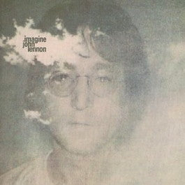 Image of Front Cover of LP - VG/G+ - JOHN LENNON, Imagine (Apple; PAS 10004, UK 1971, No Inner, No Poster or Postcard, Laminated Sleeve, Pinched Spine, First Press. YEX 865-1U PORKY / PECKO), Laminate creasing and wear to sleeve. Generic inner. ,  - 2826274E
