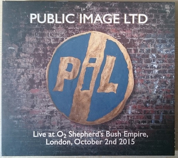 Image of Front Cover of 2xCD - VG/VG+ - PUBLIC IMAGE LTD, Live at O2 Shepherd's Bush Empire, London, October 2nd 2015 (Concert Live; CLCD526, Europe 2016, Digipak), ,  - 1916221C