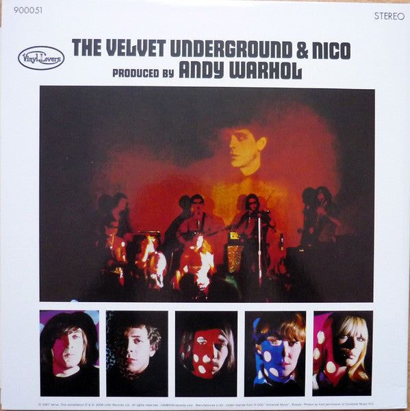 Image of Back Cover of LP - VG+/VG+ - THE VELVET UNDERGROUND AND NICO, The Velvet Underground and Nico  (Vinyl Lovers; 900051, UK 2008 Reissue, Gatefold With Peelable Banana, 180 Gram Vinyl), ,  - 4016408C