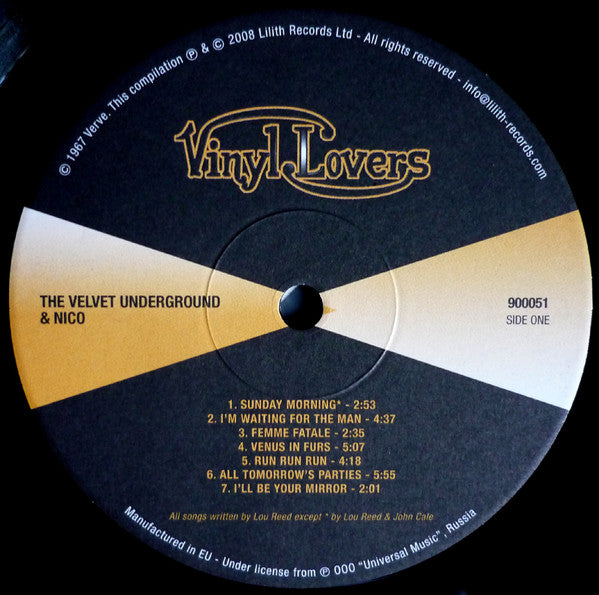 Image of Label Cover of LP - VG+/VG+ - THE VELVET UNDERGROUND AND NICO, The Velvet Underground and Nico  (Vinyl Lovers; 900051, UK 2008 Reissue, Gatefold With Peelable Banana, 180 Gram Vinyl), ,  - 4016408C