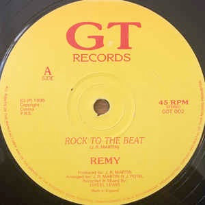 Image of Front Cover of 4644161S: 12" - REMY, Rock To The Beat (GT Records; GDT 002, UK 1995)   /VG+