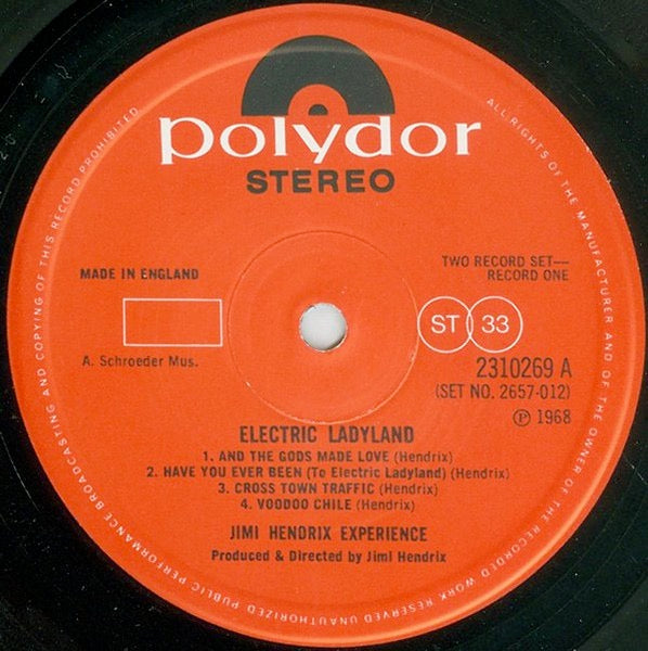 Image of Label Cover of 2xLP - VG/VG - THE JIMI HENDRIX EXPERIENCE, Electric Ladyland (Polydor; 2657 012, UK 1973 Reissue, Laminated E J Day Gatefold Sleeve, Auto-Coupled), Strong VG,  - 3346213S