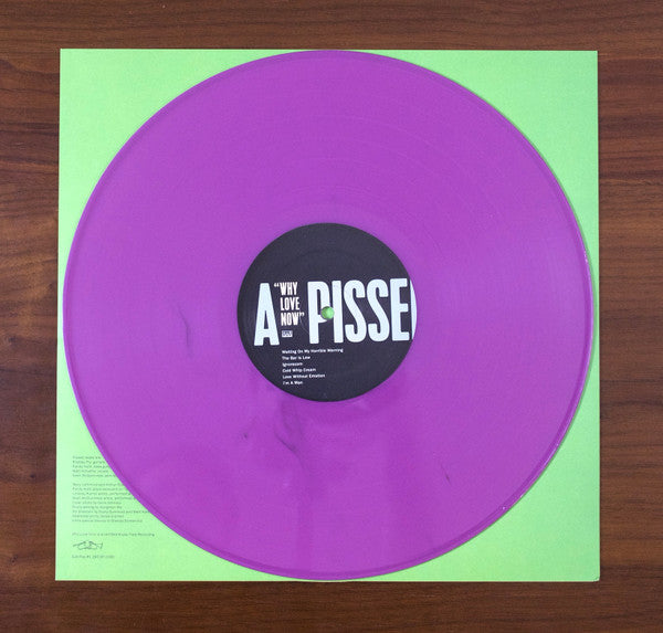 Image of Label of 3624068E: LP - PISSED JEANS, Why Love Now (Sub Pop; SP119X, UK 2017, Inner, Indie exclusive, Purple Vinyl, Postcard Slots Into Front Sleeve. Track Listing on Sticker on Rear Sleeve)   VG+/VG+