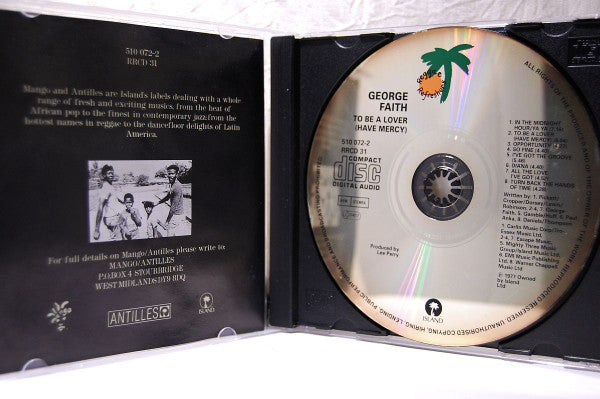 Image of Label Cover of 3135203E: CD - GEORGE FAITH, To Be A Lover (Have Mercy) (Mango; 510 072-2 , UK 1995, Jewel Case, Booklet)   VG+/VG+