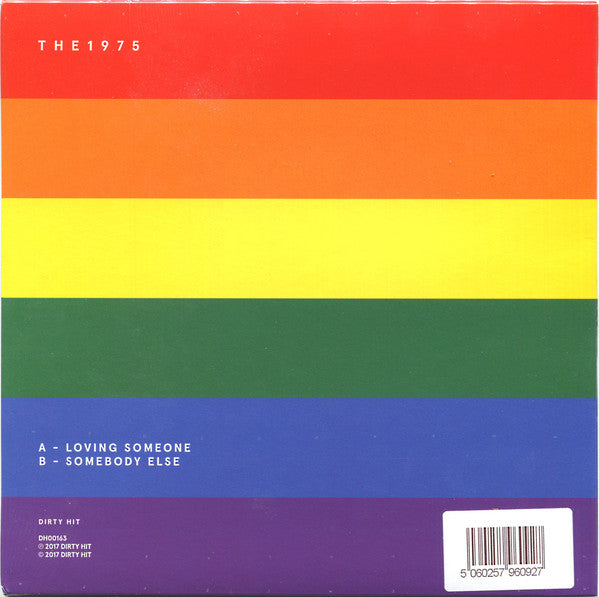 Image of Back Cover of 7" - VG+/VG+ - THE 1975, Loving Someone (Dirty Hit; DH00163, UK 2017, Picture Sleeve, Limited Edition of 1,000), ,  - 1656213S