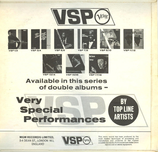 Image of Back Cover of 2xLP - VG/VG - ELLA FITZGERALD, Sings the Cole Porter Songbook (Verve; VSP 1/2, UK 1966 Reissue, Inside Loading Outside Laminated Flipback Gatefold Sleeve), ,  - 4126329E