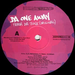 Image of Front Cover of 12" - /VG - DA ONE AWAY, Trash Da Junk (Main Squeeze; MSQ 011, UK 2001), Strong VG,  - 3326014E