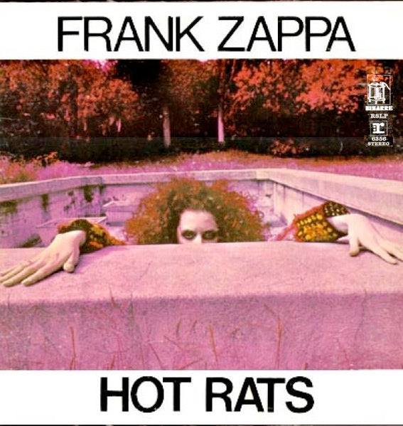 Image of Front Cover of LP - G+/G - FRANK ZAPPA, Hot Rats (Reprise Tan, No WB Logo; RSLP6356, UK 1970 Reissue, Gatefold, SIDE 1 / SIDE 2 ON LABELS), Heavy spine wear, Lots of hairline marks. ,  - 3616420C
