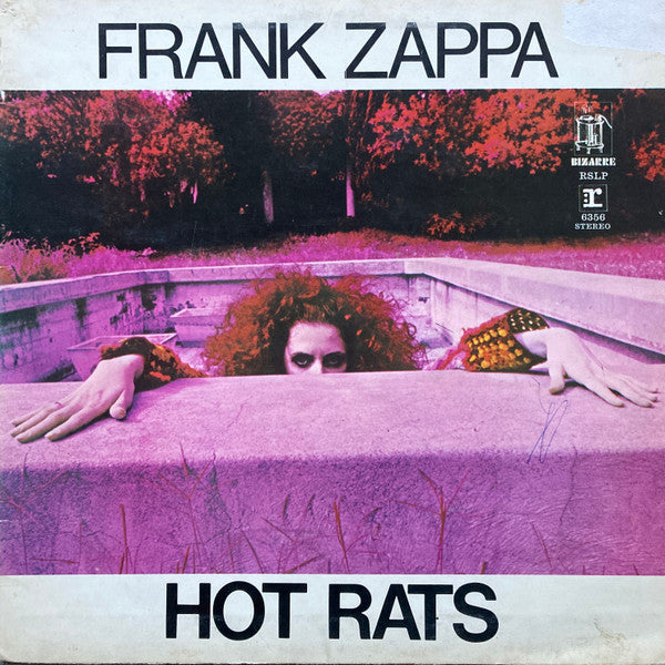Image of Front Cover of LP - VG/VG - FRANK ZAPPA, Hot Rats (Reprise Tan, No WB Logo ; RSLP6356, UK 1970 Reissue, Gatefold, SIDE ONE / SIDE TWO ON LABELS), Very Strong VG, Edge Wear, Small Stain On Sleeve,  - 4326424E