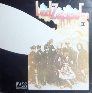 Image of Front Cover of 5024370E: LP - LED ZEPPELIN, II (Atlantic Orange & Green - With W Logo On Label Rim; K40037, UK 1970s Reissue, Dark Brown Gatefold, No Stamp in Runout Groove)   VG/G+