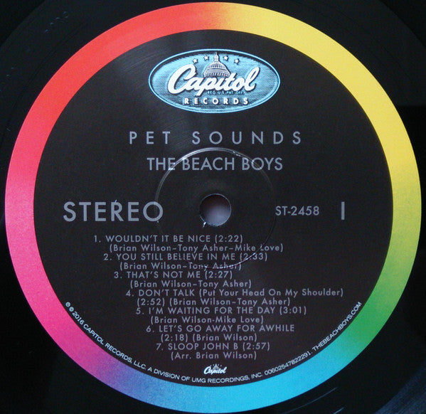 Image of Label Cover of LP - VG+/EX - THE BEACH BOYS, Pet Sounds (Capitol; 00602547822291, Europe 2016 Reissue, 180 Gram Vinyl), ,  - 3526356E