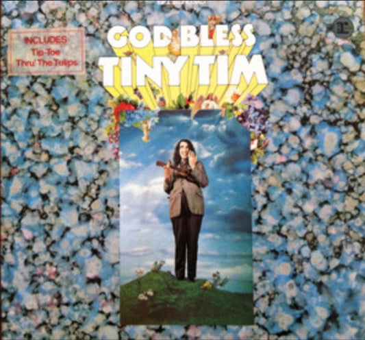 Image of Front Cover of LP - VG/VG - TINY TIM, God Bless (Reprise Blue & Yellow Riverboat; 6292, UK 1968, Laminated Flipback Sleeve, Stereo), ,  - 0826066E