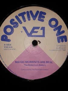Image of Front Cover of 12" - /G+ - THE ROBERTSON SISTERS, A Little Love My Way / Magic Moments Are Real (Positive One; +VE 100, UK 1980s, Plain Sleeve), Looks G+ with superficial marks, sounds solid VG or better. Clean labels, Reggae sleeve.,  - 3816171C