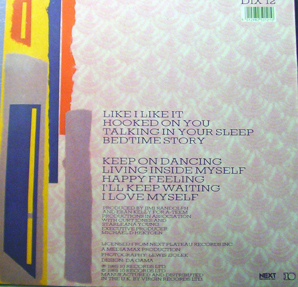 Image of Back Cover of 3524135E: LP - AURRA, Like I Like it (10 Records; DIX 12, UK 1985, Picture Sleeve)   VG+/VG+