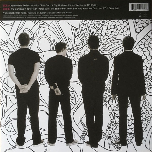 Image of Back Cover of 4915032C: LP - WEEZER, Make Believe (Geffen; 00602547945440, Europe 2016 Reissue, Insert) Still In Opened Shrinkwrap With Hype Sticker  EX/VG+