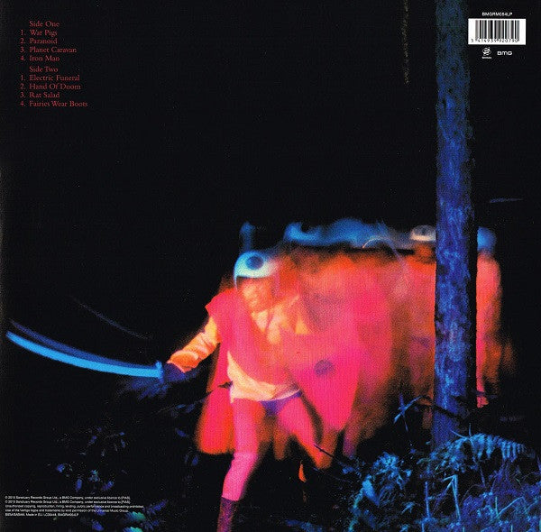 Image of Back Cover of LP - VG+/EX - BLACK SABBATH, Paranoid (Sanctuary / Vertigo Spiral; BMGRM054LP, Germany 2015 Reissue, Gatefold, No CD), Corner Bump,  - 3046184S