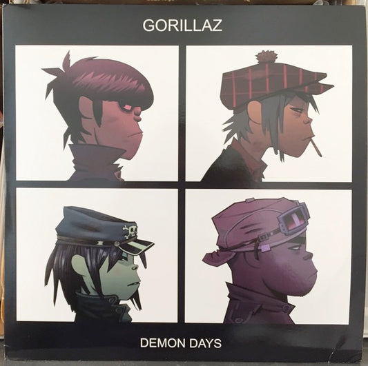 Image of Front Cover of 5134110E: 2xLP - GORILLAZ, Demon Days (Parlophone; 07243873833814, Czech 2017 Reissue, Gatefold, 2 Inners)   NEW/NEW