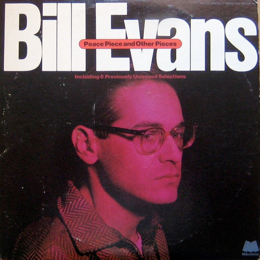 Image of Front Cover of 2xLP - G+/VG - BILL EVANS, Peace Piece And Other Pieces (Milestone; M-47024, US 1975, Gatefold), Top and Bottom Seams Split, Ring Wear,  - 1826381E