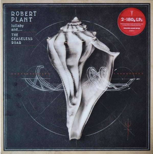 Image of Front Cover of 2xLP - VG+/VG - ROBERT PLANT, Lullaby and The Ceaseless Roar (Nonesuch; 7559795433, UK, Europe & US 2014, Pasteback Gatefold, Insert, 180 Gram Vinyl, Etched Side D, NO CD), Strong VG - a few light marks, no hype sticker,  - 3646330S