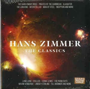 Image of Front Cover of 2xLP - VG/VG - HANS ZIMMER, The Classics (Sony Classical; 88985322811, UK 2017, Gatefold, 180 Gram Vinyl), Strong VG Throughout, A few light paper scuffs to side B, Otherwise strong VG+, Couple of light dinks to sleeve. ,  - 2416393C
