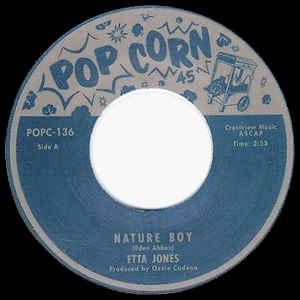 Image of Front Cover of 2224275E: 7" - ETTA JONES / LOREZ ALEXANDRIA, Nature Boy (Popcorn ; POPC-136, UK 2015 Reissue, Plain sleeve) Lightest of marks.  /VG+