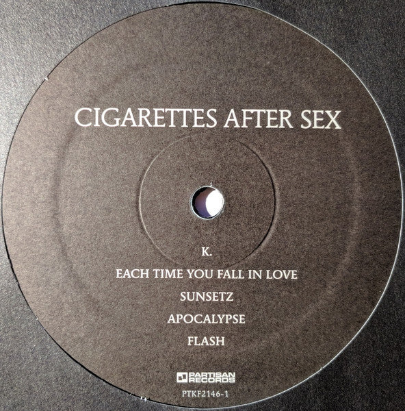 Image of Label Cover of LP - EX/EX - CIGARETTES AFTER SEX, Cigarettes After Sex (Partisan Records; PTKF2146-1, US 2017, Textured Sleeve, Inner), ,  - 2426132E