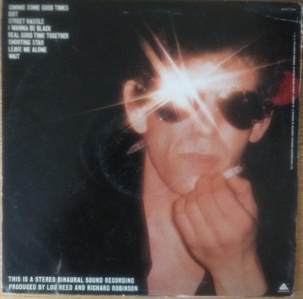 Image of Back Cover of LP - VG/G+ - LOU REED, Street Hassle (Arista; SPART 1045, UK 1978, Inner), ,  - 3526078E