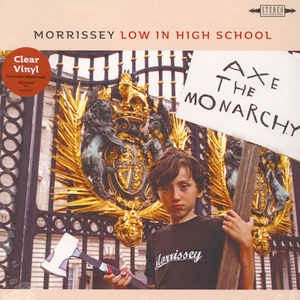 Image of Front Cover of LP - VG+/VG+ - MORRISSEY, Low In High School (; 538337891, Europe 2017, Gatefold, Inner, Green Vinyl), ,  - 3416548C