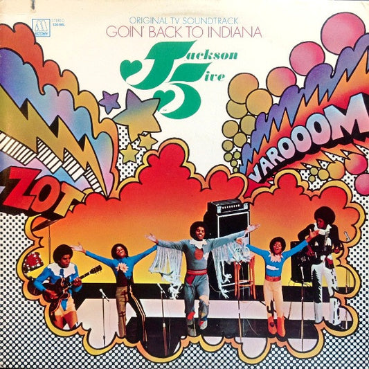 Image of Front Cover of 1024013E: LP - THE JACKSON 5, Original TV Soundtrack - Goin' Back To Indiana (Motown; 5261ML, US 1982 Reissue, Picture Sleeve, Still Sealed so not sure which US Press Reissue.) SEALED. Cut-out (Notched),  A few creases to sleeve.  VG/M