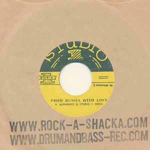 Image of Front Cover of 0115314C: 7" - ROLAND ALPHONSO & STUDIO 1 ORCHESTRA, From Russia With Love / Cleopatra (Studio One; , Japan 2012 Reissue)   /VG+