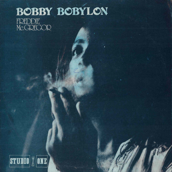 Image of Front Cover of 4015074C: LP - FREDDIE MCGREGOR, Bobby Babylon (Studio One; , Jamaica 1980s Reissue) Lots of light marks, pressing imperfections; one side slightly off-centre, like all copies. General storage wear on sleeve.  VG/G+