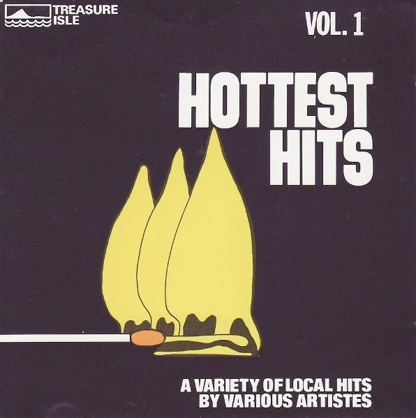 Image of Front Cover of LP - VG/VG+ - VARIOUS ARTISTS, Hottest Hits Volume 1 (Treasure Isle; , Jamaica 1980s Reissue), Light marks only. Bent corner on sleeve.,  - 2016134C