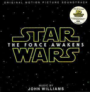 Image of Front Cover of 2xLP - EX/EX - JOHN WILLIAMS , Star Wars: The Force Awakens (Original Motion Picture Soundtrack) (Walt Disney Records  ; D002364401, UK 2016, Gatefold, 2 Inners & Booklet, Hand-etched Holograms ), Seal opened instore, still in hype stickered shrinkwrap.,  - 3426214E