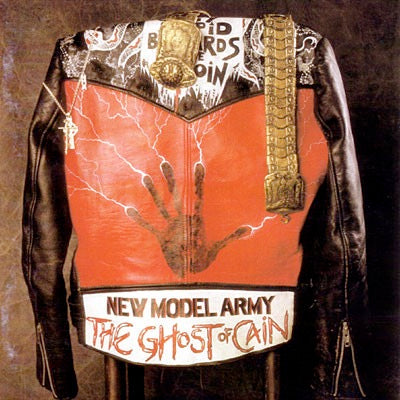 Image of Front Cover of LP - VG/G+ - NEW MODEL ARMY, The Ghost Of Cain (EMI; EMC 3516, UK 1986, Inner), Wispy marks and a line of mottling. ,  - 2316105C