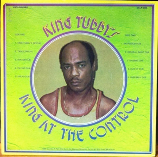 Image of Front Cover of 4824313E: LP - KING TUBBY, King At The Control (Vista Sounds; VSLP 2006, UK 1983 Reissue, Glossy Sleeve) Conservative grading, stunning copy all around.  VG+/VG+