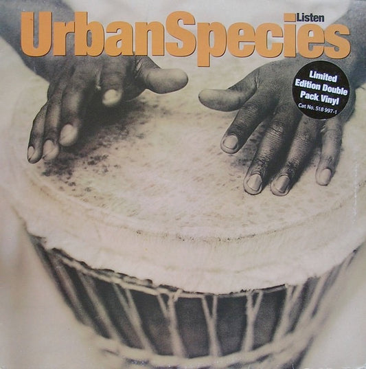 Image of Front Cover of 2xLP - VG/VG - URBAN SPECIES, Listen (Talkin' Loud; 518 997-1, Europe 1994, Picture Sleeve, 2 Inners), Strong VG, light marks only. Edge wear to sleeve.,  - 2526010E