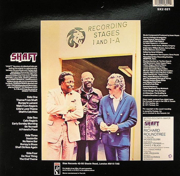 Image of Back Cover of 2xLP - VG/VG - ISAAC HAYES, Shaft - OST (Stax; SX2 021, UK 2006 Reissue, Gatefold, Remastered), ,  - 2826179E
