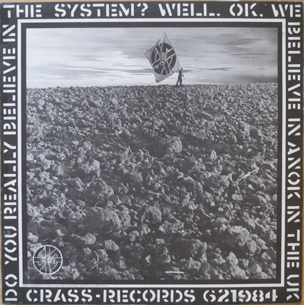 Image of Back Cover of 12" EP - VG+/VG - CRASS, The Feeding Of The 5000 (The Second Sitting) (Crass Records; 621984, UK 1980 Reissue, Poster Sleeve, Pay No More Than  2.00, c/o rough trade 202 kensington park road), Strong VG, Nice Sleeve,  - 3226256E