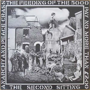 Image of Front Cover of 12" EP - VG+/VG - CRASS, The Feeding Of The 5000 (The Second Sitting) (Crass Records; 621984, UK 1980 Reissue, Poster Sleeve, Pay No More Than  2.00, c/o rough trade 202 kensington park road), Strong VG, Nice Sleeve,  - 3226256E