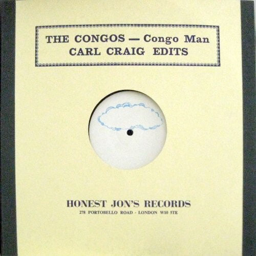 Image of Front Cover of 12" - VG/VG - THE CONGOS, Congo Man (Carl Craig Edits) (Honest Jons; HJRP5, UK 2003, Die Cut Sleeve), Plays well.,  - 4026395E