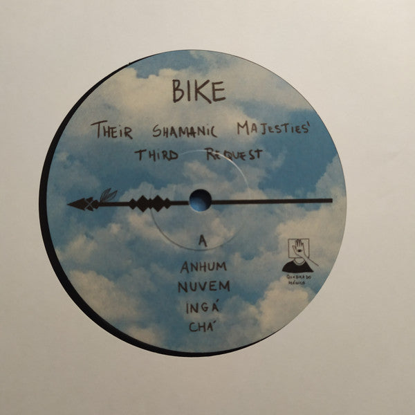 Image of Label Cover of LP - EX/VG+ - BIKE, Their Shamanic Majesties' Third Request (Quadrado Magico; , Brazil 2018), Seal opened instore, still in shrinkwrap. Paper scuffs and storage marks., Brazilian Psych,Transits between Connan Mockasin, Brian Jonestown Massacre, Mutantes And Alejandro Jodorowsky. - 4146214S