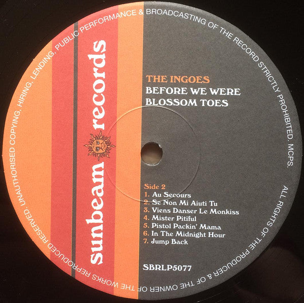 Image of Label Cover of LP - EX/EX - THE INGOES, Before We Were Blossom Toes (Sunbeam; SBRLP 5077, UK 2010, Gatefold), ,  - 3826205E