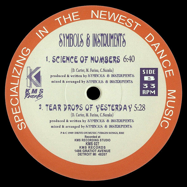 Image of Back Cover of 12" - /G+ - SYMBOLS & INSTRUMENTS, Mood (KMS; KMS 027, UK 2014 Reissue), Light surface marks only, plays VG.,  - 3546127S