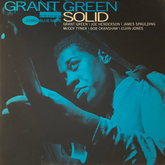 Image of Front Cover of LP - VG+/VG+ - GRANT GREEN, Solid (Blue Note; 33580, US 1995 Reissue, 180 Gram Vinyl Ltd Edition), ,  - 3226089E