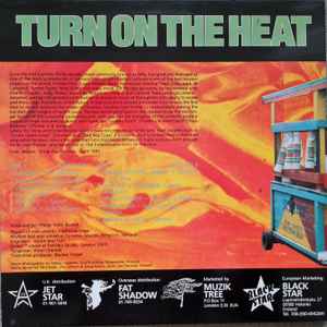 Image of Back Cover of 4525172E: LP - VARIOUS, Exterminator Presents: Turn On The Heat (Sir Coxson / Blacker Dread; BDLP 002, UK 1989) Lightest of marks. Ringwear.  VG+/VG