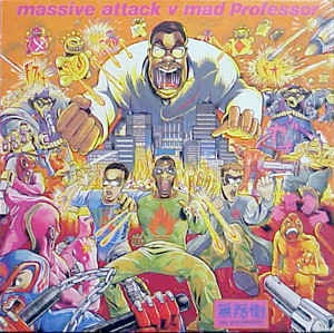 Image of Front Cover of LP - NEW/NEW - MASSIVE ATTACK V MAD PROFESSOR, No Protection (Virgin; 00602557009637, Europe 2016 Reissue, Download Code), , Massive Attack s No Protection (1995) takes the Bristol trio s Protection and sends it through the dub laboratory of Mad Professor. Heavy bass, cavernous reverb and chopped-up vocals turn tracks like  Karmacoma  and  Protection  into something slower, stranger and deeply hypnotic. A landmark meeting of trip hop and dub. - 3636084E